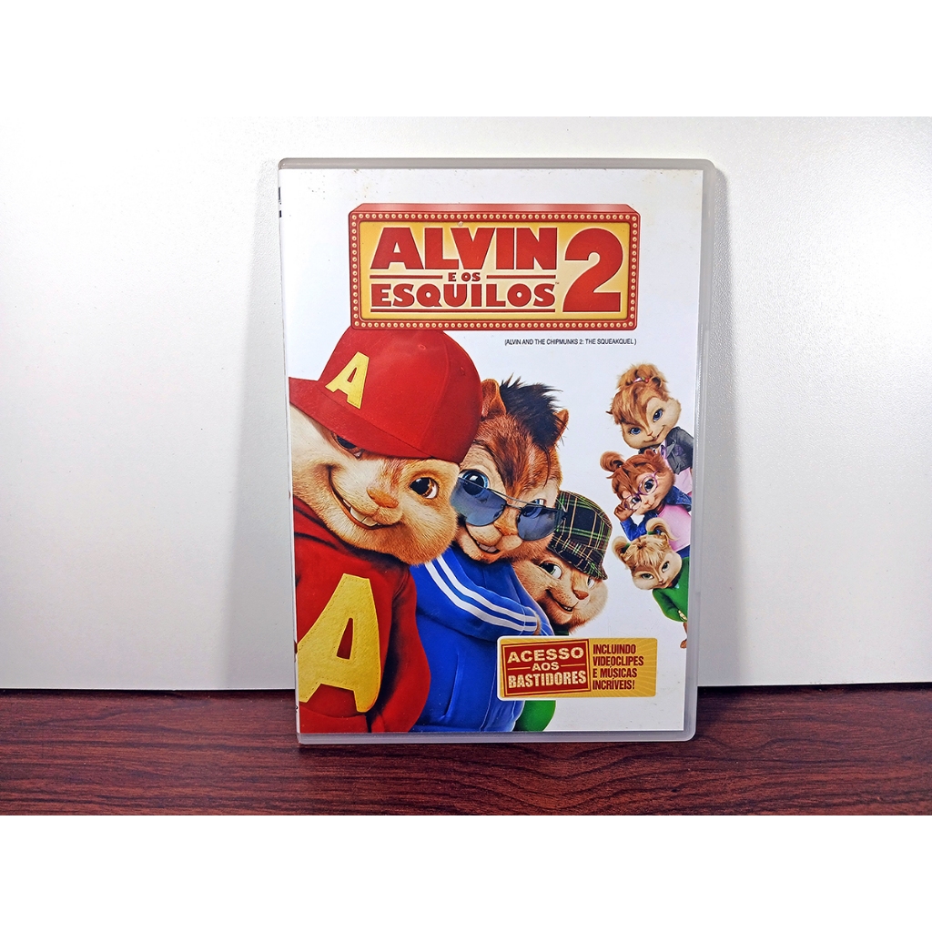 DVD ALVIN E OS ESQUILOS 2 - 2009 – USADO - ORIGINAL - Animação / Aventura / Família