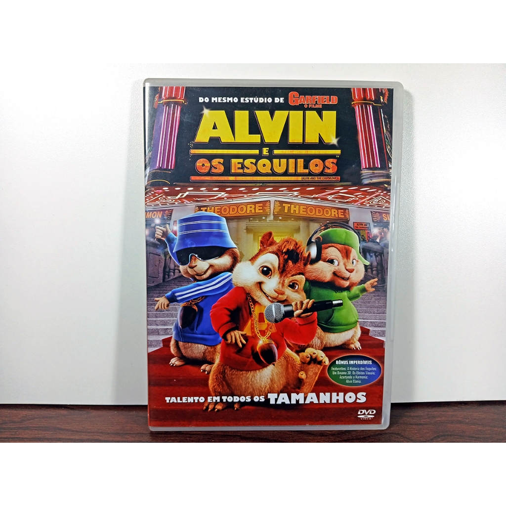DVD ALVIN E OS ESQUILOS 2007 – USADO - ORIGINAL - Comédia / Animação / Família / Música