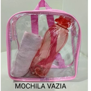 kit 10 mochila infantil cristal praia - viagens em Oferta na Shopee