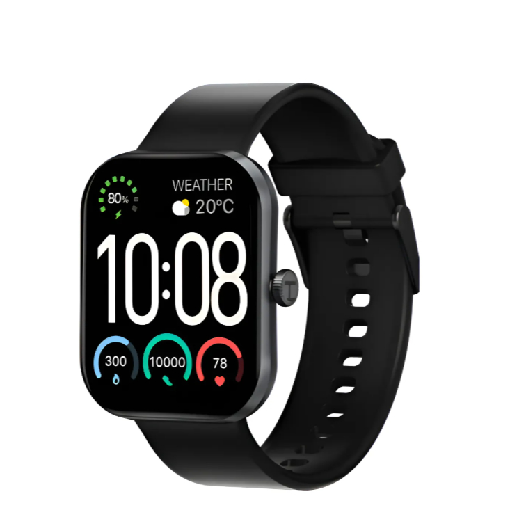 Relógio Smartwatch Haylou Watch S6 Tela 2.1 Ligaçao Preto Mesh Preto Preto