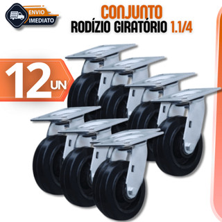 Rodízio Giratório Para Móveis 360º 1 1/4 Rodinhas Para Base Metal Multifuncional Variáveis Utilidades
