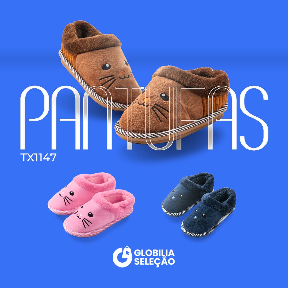 Pantufa Chinelo De Casa Infantil Menino Menina Pelúcia Confortável Inverno TX1147