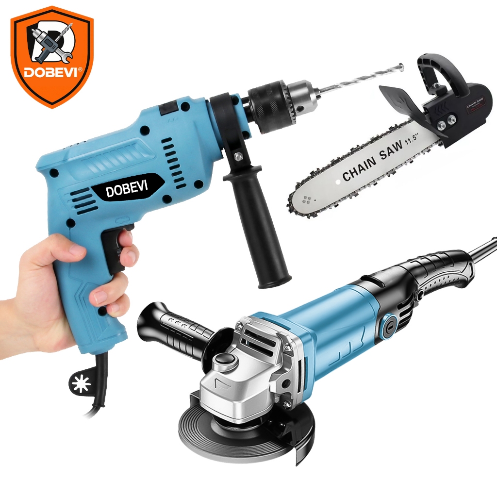 950w Furadeira E Lixadeira 13mm Dobevi 3 Em1 Multiferramenta  21 Acessórios em Oferta na Shopee