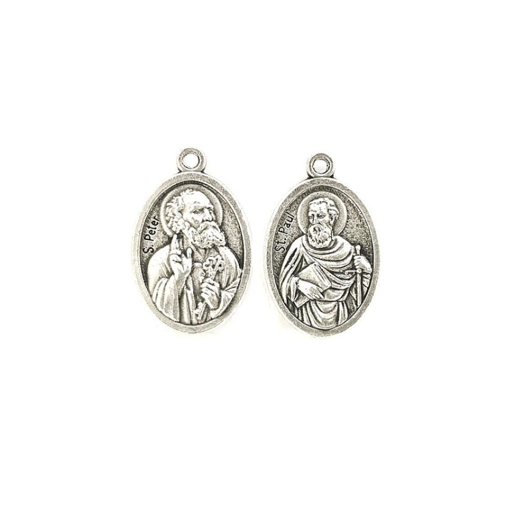 Medalha São Pedro e São Paulo| Proteção Católica | Pingente Religioso