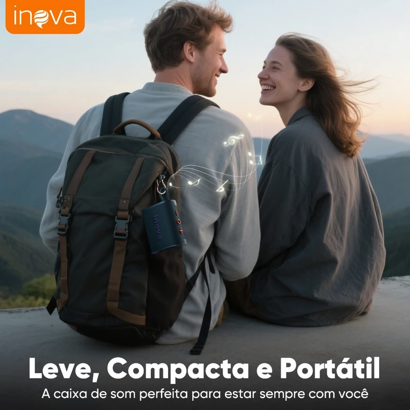 Caixa de Som Bluetooth Go 4 Pro da Inova Portátil à Prova D'Água — foto 8