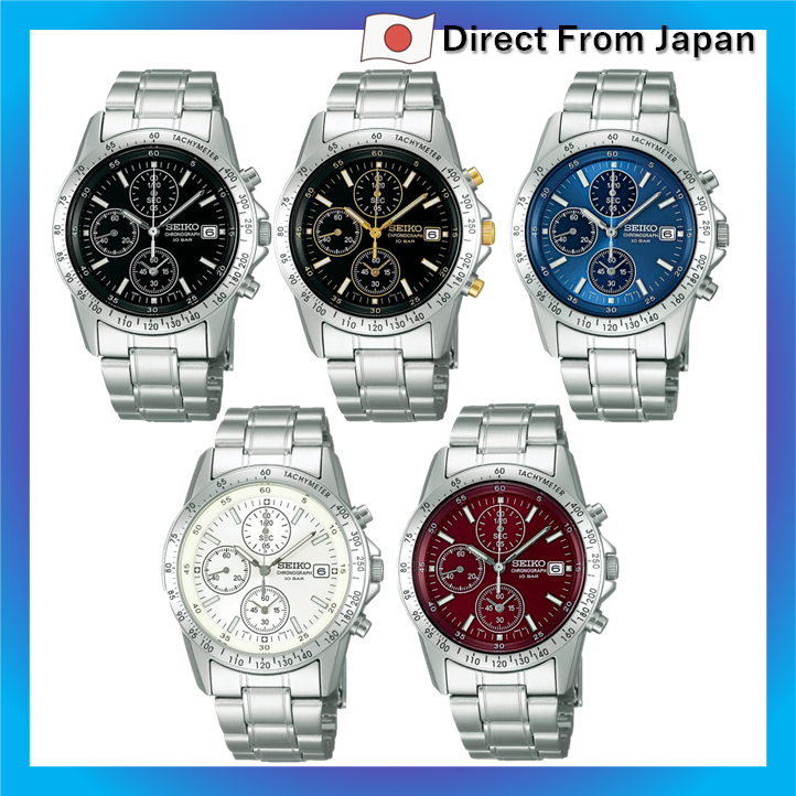 [Relógio Seiko] Relógio cronógrafo de quartzo masculino Seiko Selection SBTQ041 preto, SBTQ043 preto x dourado, SBTQ071