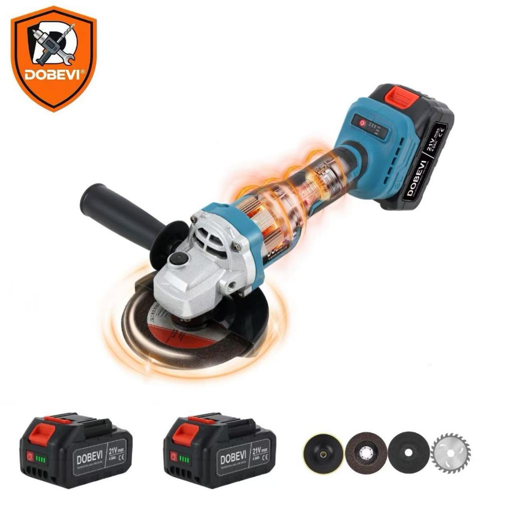 Esmerilhadeira lixadeira angular 125mm 850w 10000rpm Dobevi motor potente de 10.000 RPM e 3 velocidades variáveis em Oferta na Shopee