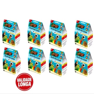 Kit Biscoitos Para Calopsita Petisco Biscottini Pet 80 Gr em Oferta na Shopee