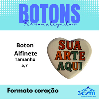 Boton - Formato estrela / coração / quadrado em Oferta na Shopee