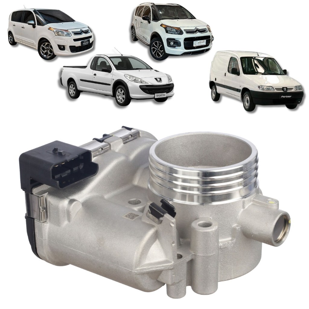 CORPO DE BORBOLETA PEUGEOT 206 1.6 16V 2001/2008 CITROEN C3