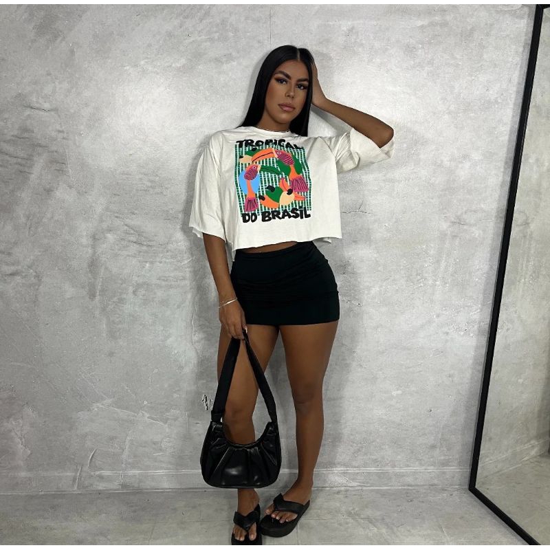 Saia Básica Feminina em Oferta na Shopee