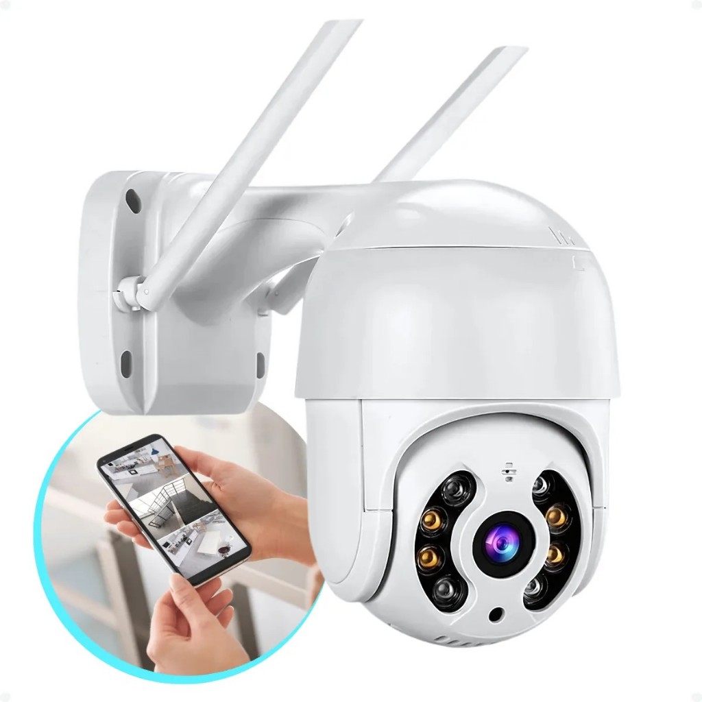 KIT Câmeras de Segurança Resistente a Água Full HD WiFi Sem Fio 360 Infravermelho Sem Fio Casa em Oferta na Shopee