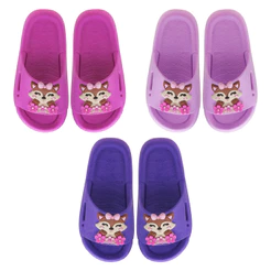 Chinelo Nuvem Slide Infantil Feminino Raposa Kidstep