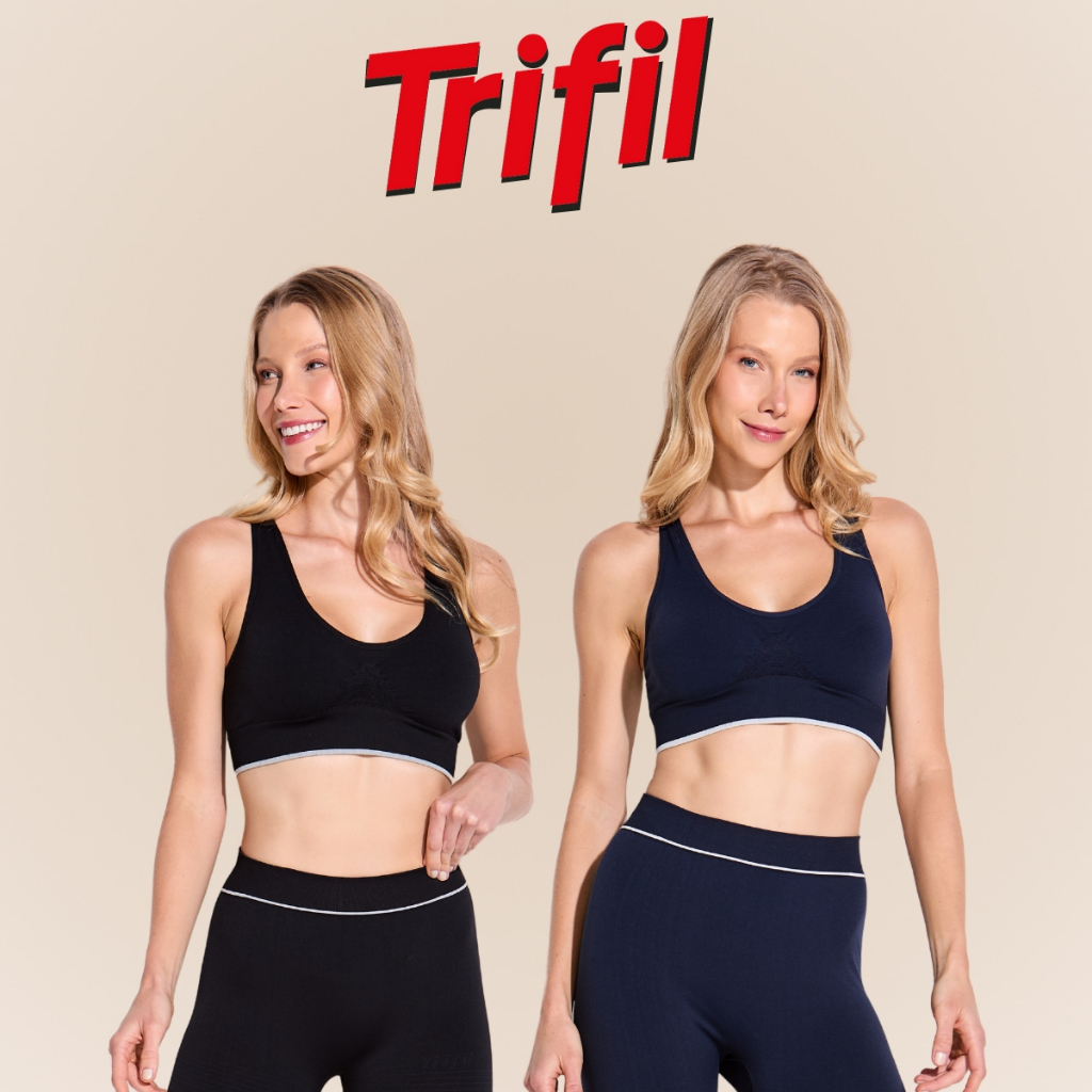 Top Fitness Sem Costura Trifil Feminino Esportivo Resistente Alça Larga de Alta Performance Básico em Oferta na Shopee