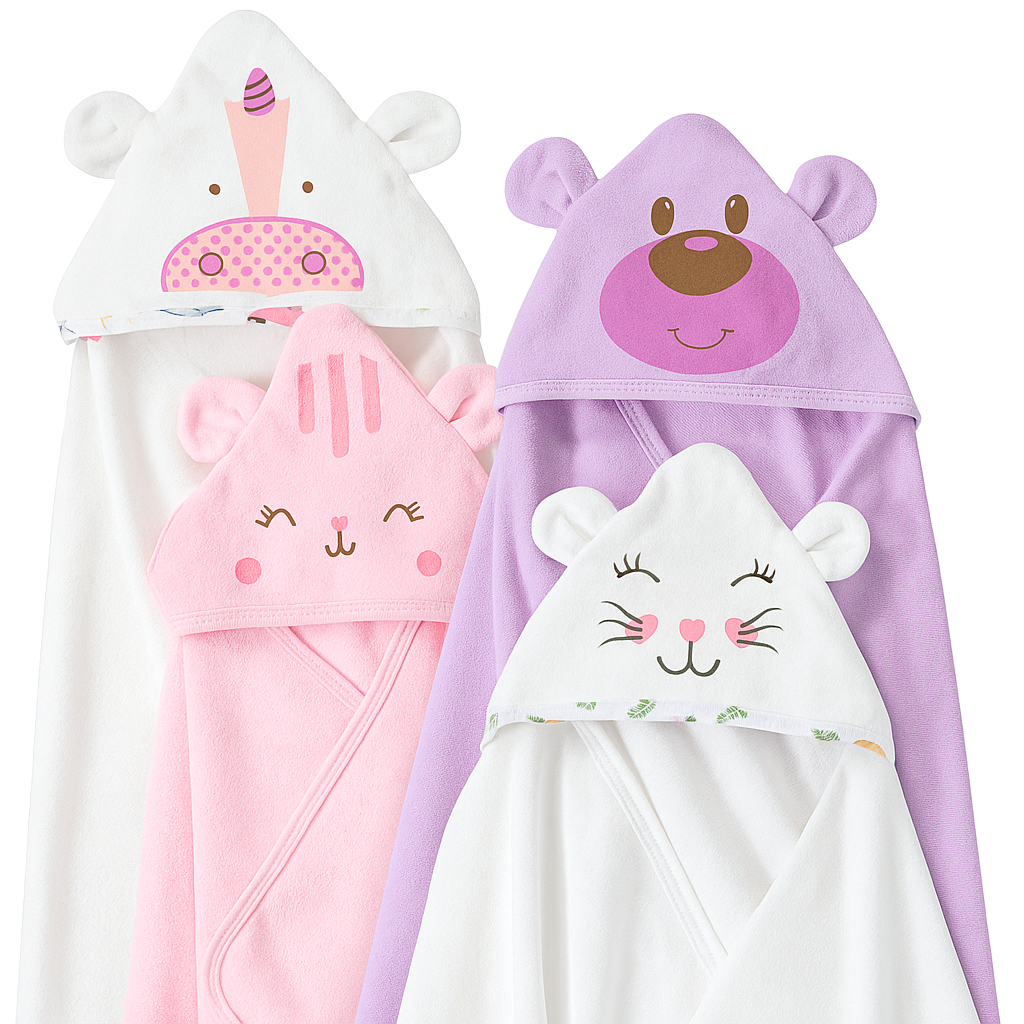 Toalha de banho infantil para bebê feminina toalha de banho de menina toalha para bebê infantil fofa