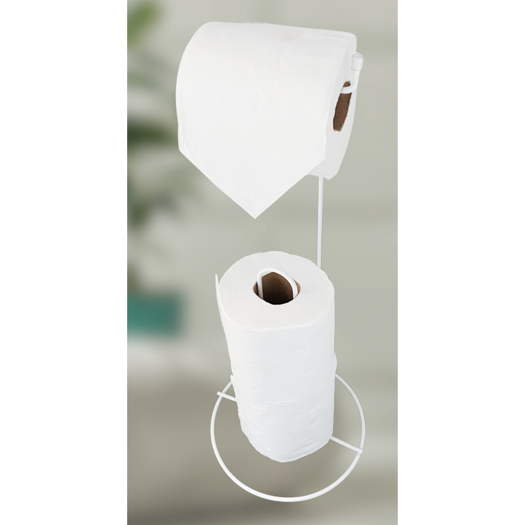P. Papel Higiênico de Chão Branco Suporte para Papel Higiênico de Chão Branco