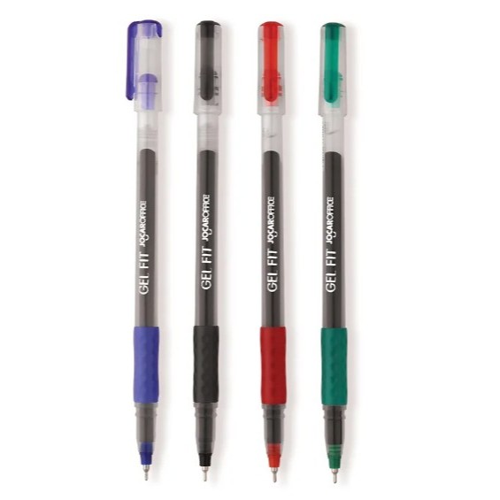 Caneta Gel Fit 0.6 - Azul Preta Vermelha Verde Jocar Office