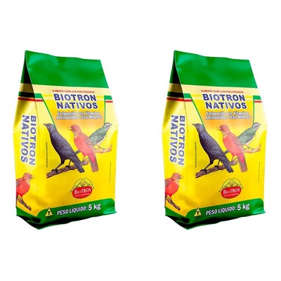 2 Comida De Trinca Ferro Sabia Bico De Veludo De Banana SabiáRAÇÃO NATIVOS DE BANANA 5 KILOS