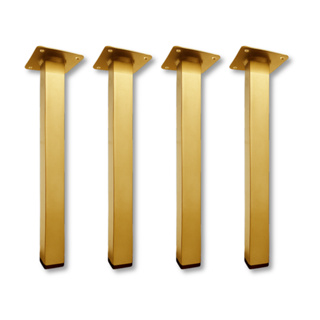 4 Pés De Móveis Estante Rack 30cm De Altura Aço Dourado em Oferta na Shopee