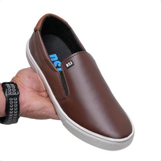 Sapatênis Slip On Masculino Confortavel Macio Estiloso Lançamento em Oferta na Shopee