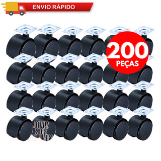 Caixa 200/ 100/ 50 Rodas Rodinhas De Cadeiras Rodízio Giratório Rack Móveis Anti Ruído Risco Vasos Guarda Roupa De Casal
