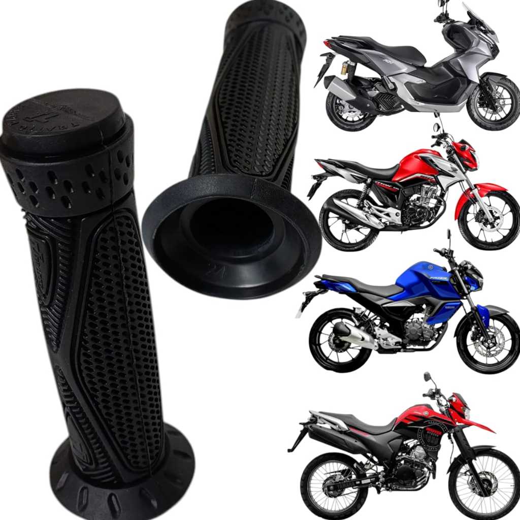 Par Manopla Esportiva Motos Universal Godzilla Grip Fan Titan 150 160 Xre Fazer 250 Lander 250 em Oferta na Shopee