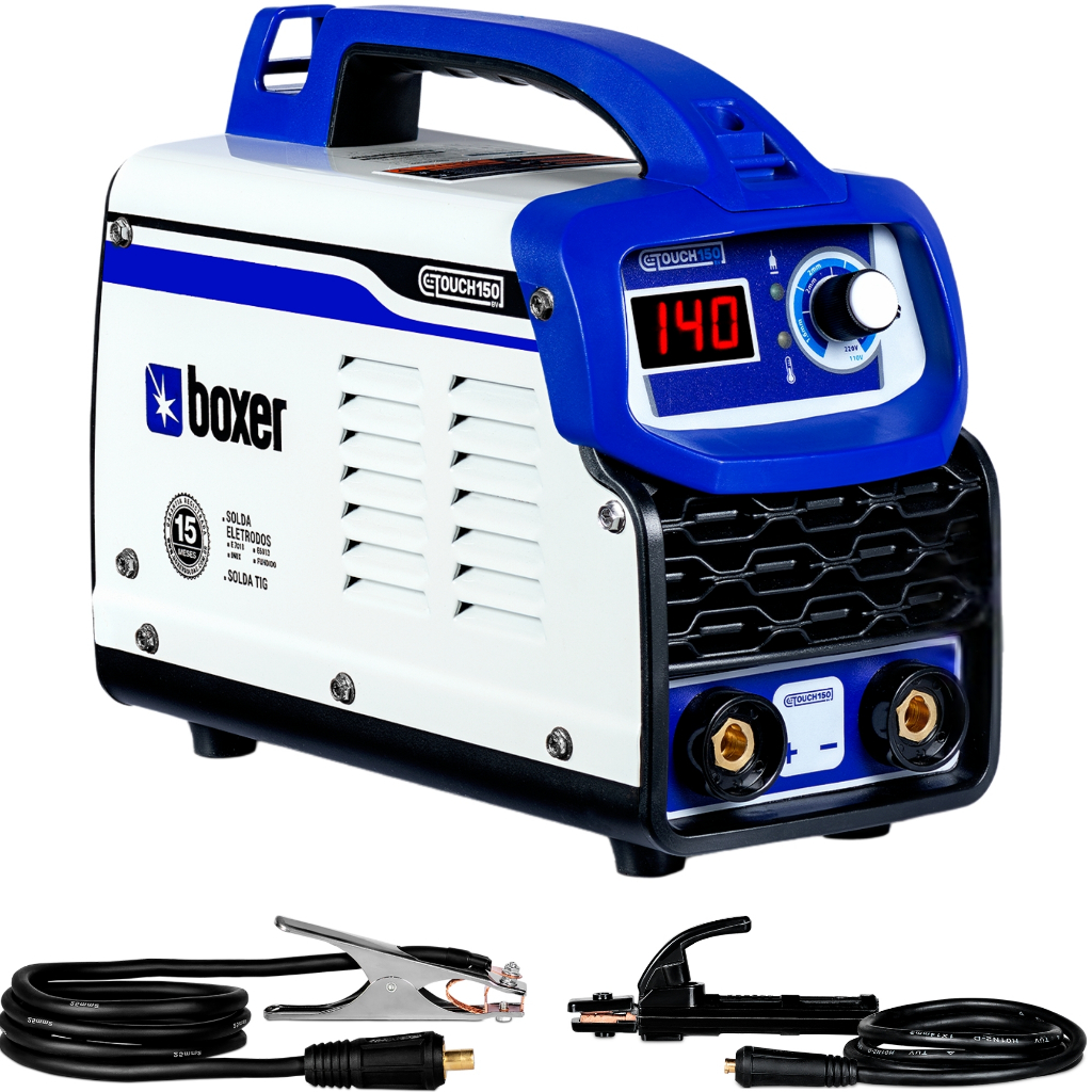 Maquina De Solda Inversora Touch 150bv 140amp Bivolt Boxer em Oferta na Shopee