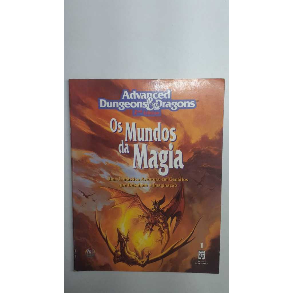 Livro De RPG Advanced Dungeons E Dragons Os Mundos Da Magia 1 Editora Abril 19722