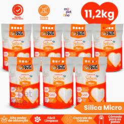 Kit 7 Areia Sílica Fina Great Pets para Gatos - 1,6 Kg