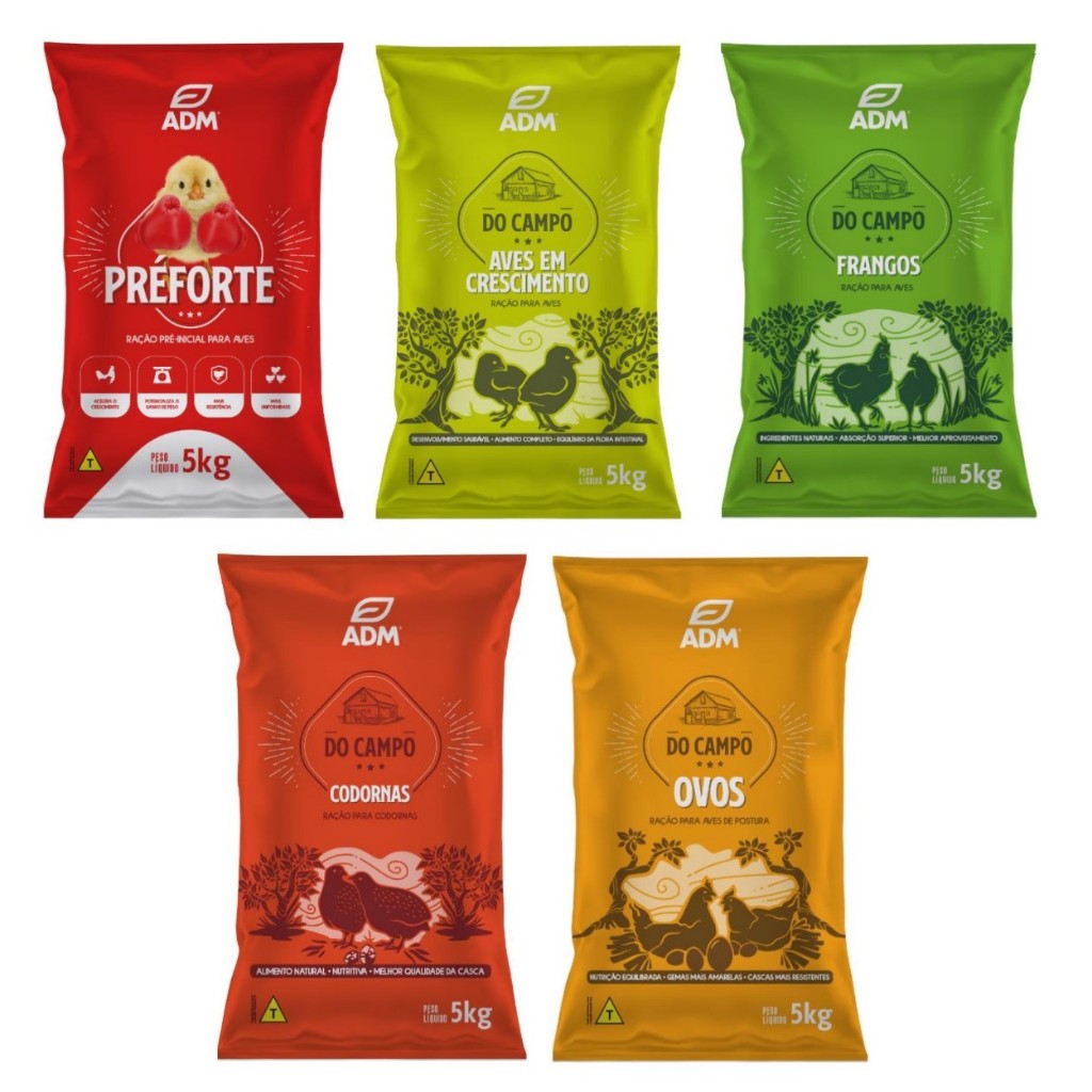 Ração Natural Adm Presence Para Toda Fase, Preforte, Aves Em Crescimento, Frango, Ovos De Galinhas, Codornas, Aves em Oferta na Shopee