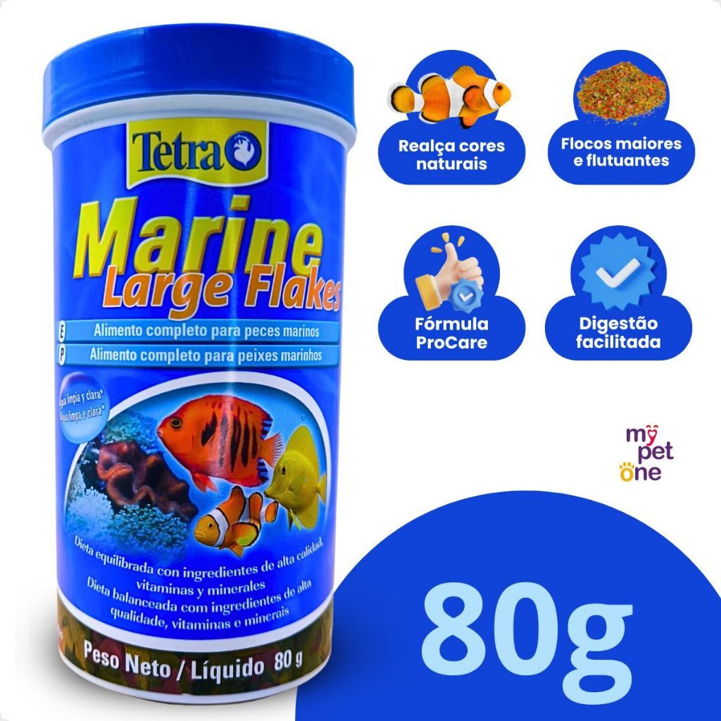 Tetra Marine Granules 80g Ração Em Granulado Para Peixes em Oferta na Shopee