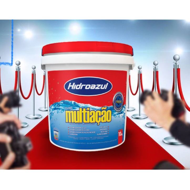 Cloro para Piscina Multiação Hidroazul 10 kg