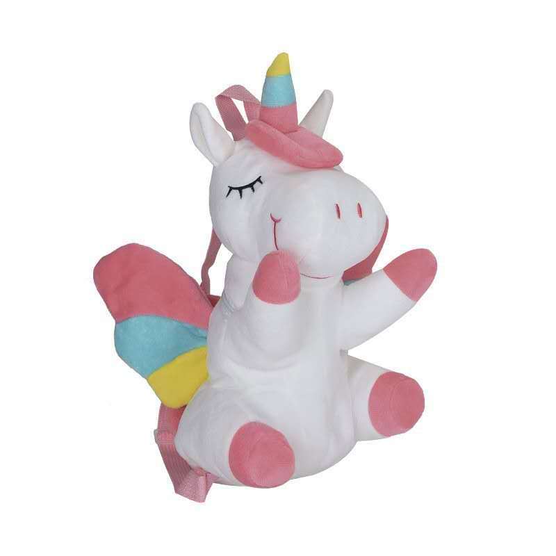 Mochilinha / Bolsa Infantil De Pelúcia / Fofa / De Unicórnio Para Meninas