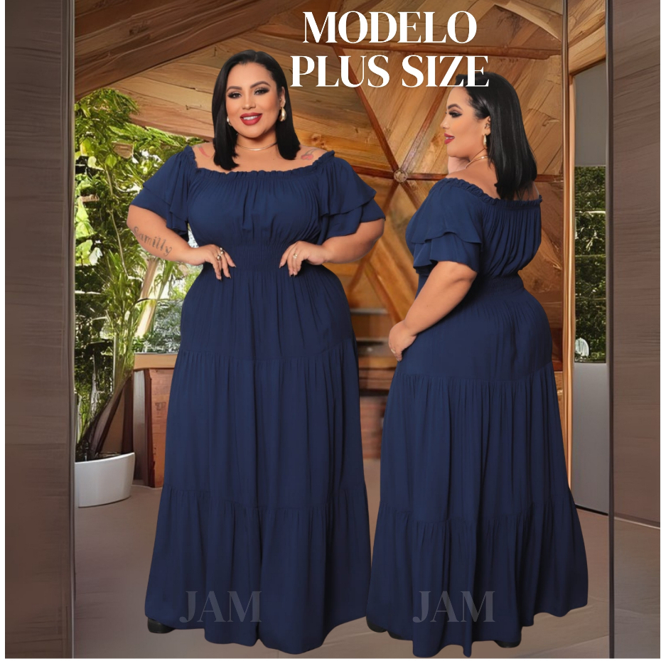 Vestido Cigana Manga Com Babado Longo