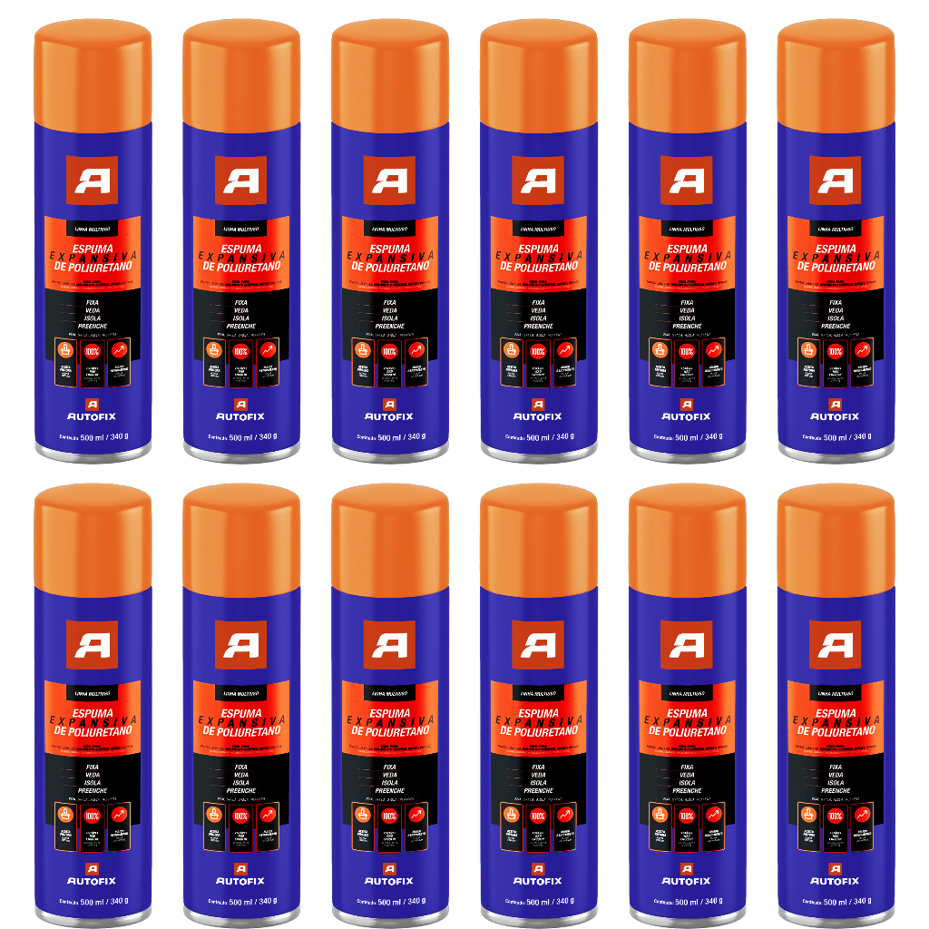 Espuma Expansiva Pu Vedação 340g 500ml Acústico, Isolamento Preenche Frestas em Oferta na Shopee