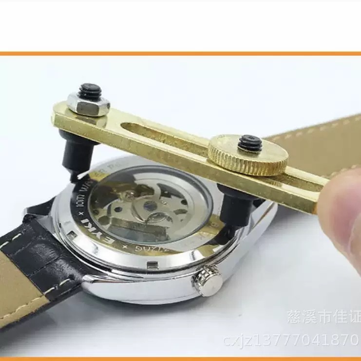 Abridor de tampa traseira de relógio grande com duas garras, ferramenta de reparo de relógios