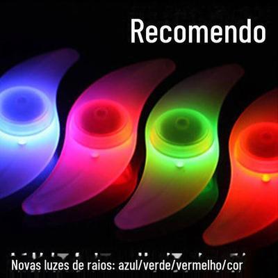 Par Luz Led Para Raio De Roda De Bicicleta, À Prova D'água, 3 Modos, Luzes De Pneu, Fácil Instalação