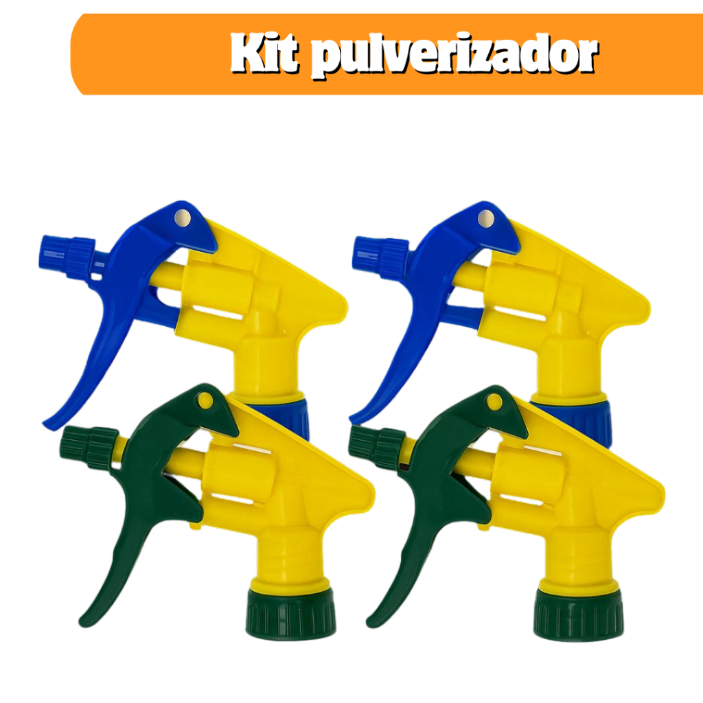 Kit Gatilhos Pulverizador Borrifador pra Garrafa Pet Reforçado