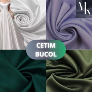 6 Metros Tecido Cetim Bucol Noivas em Oferta na Shopee