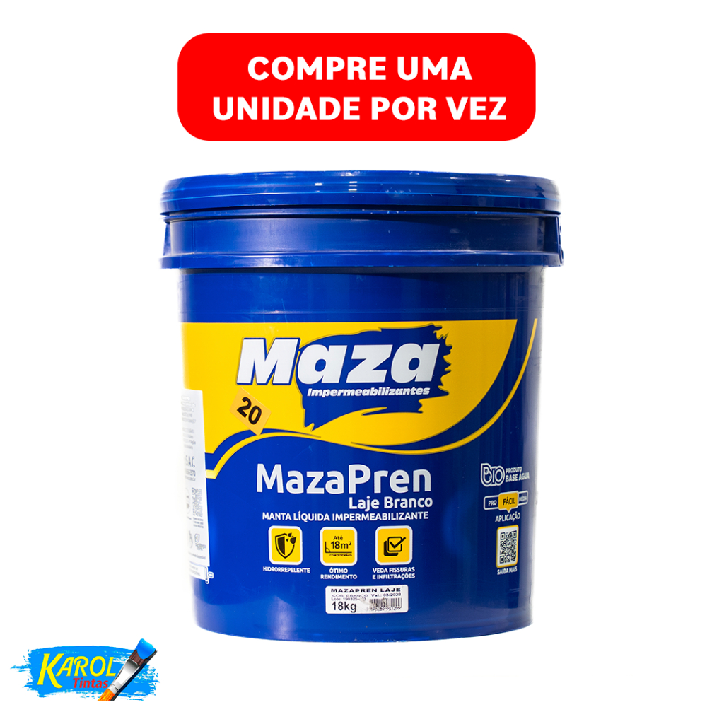 Mazapren Laje – Impermeabilizante Acrílico (Branco)