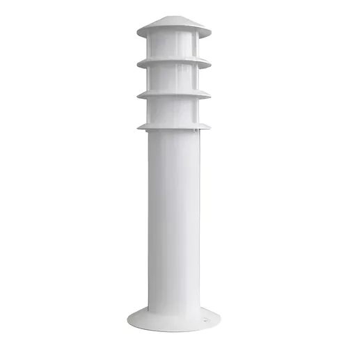 Poste Balizador Jardim Oriental 3 Aletas 55cm Branco Germany 8355