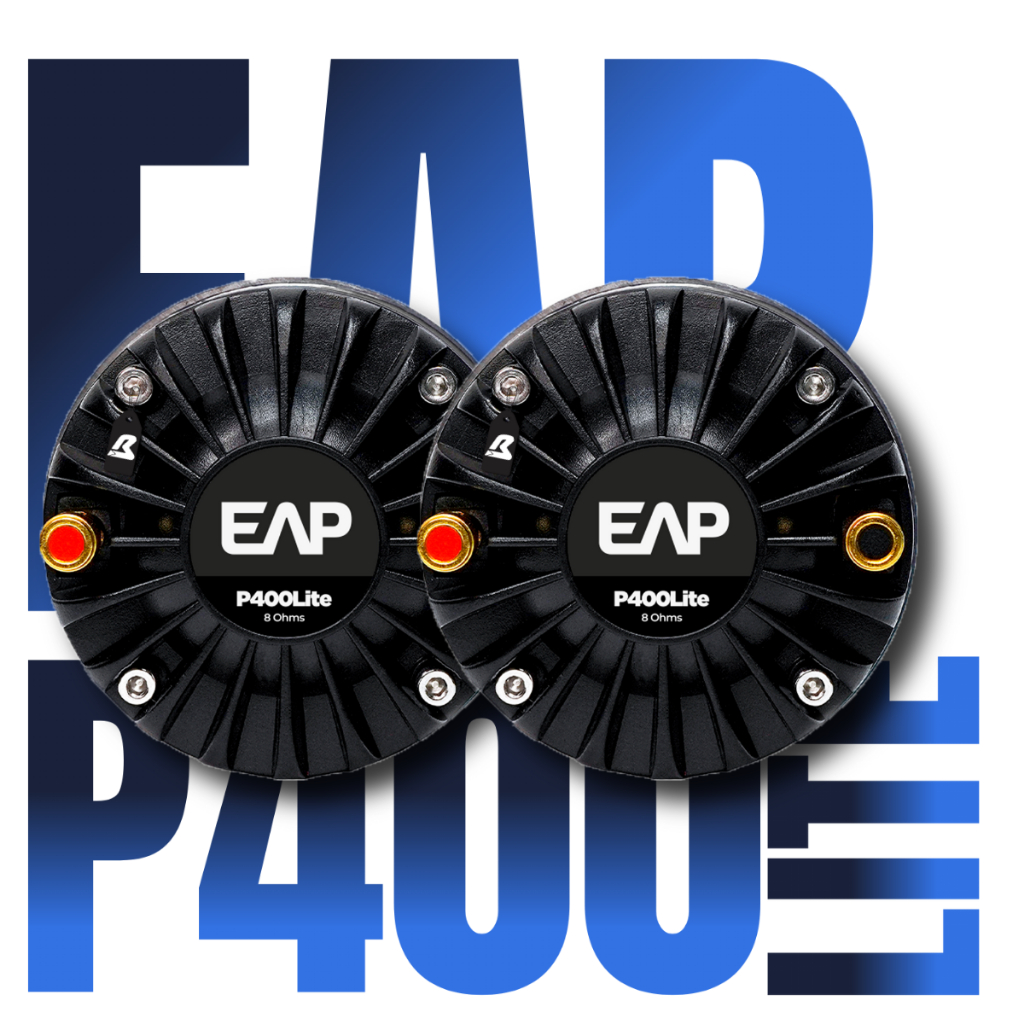 PAR KIT c/ 2 UN Driver corneta TI Poliimida Ferrite Eap Estranho P400 LITE 8 Ohms 80W