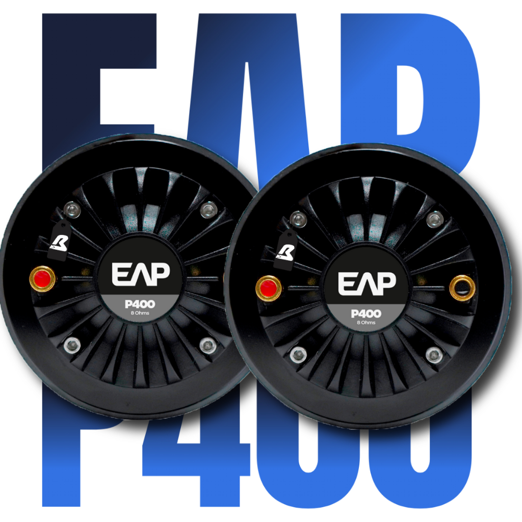 PAR KIT C/ 2 Driver TI Poliimida Ferrite Eap Estranho P400 8 Ohms 100W