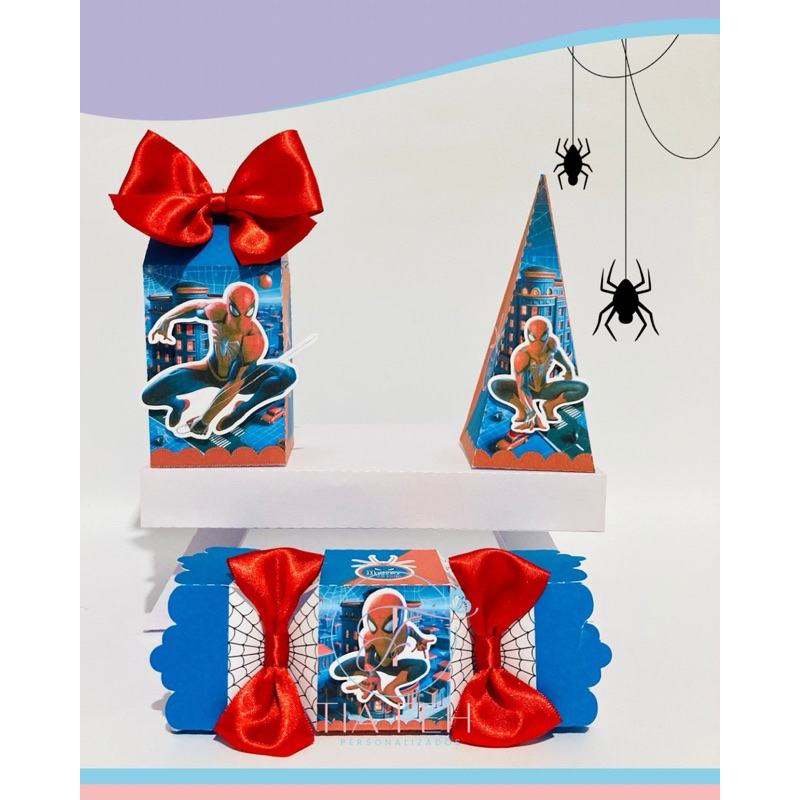 Kit Festa 15 Lembrancinhas Personalizadas - Caixinhas Personalizadas Homem Aranha – Papelaria Personalizadas.