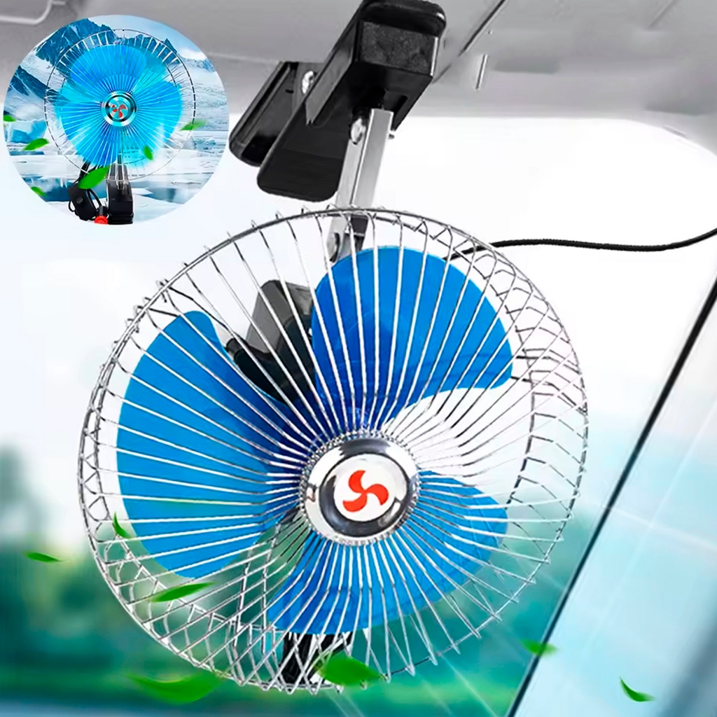 Ventilador Automotivo Carros Caminhões 24V Kombi Van Carreta 8' Polegadas - YDTECH em Oferta na Shopee