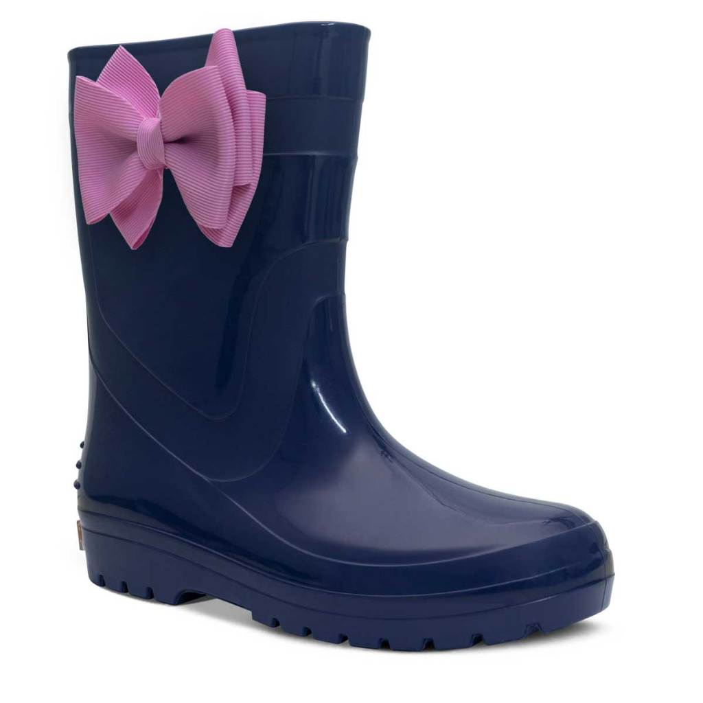 Galocha Infantil Menina Impermeável Nº 25 Ao 32 Bota Feminina Laço 09.21