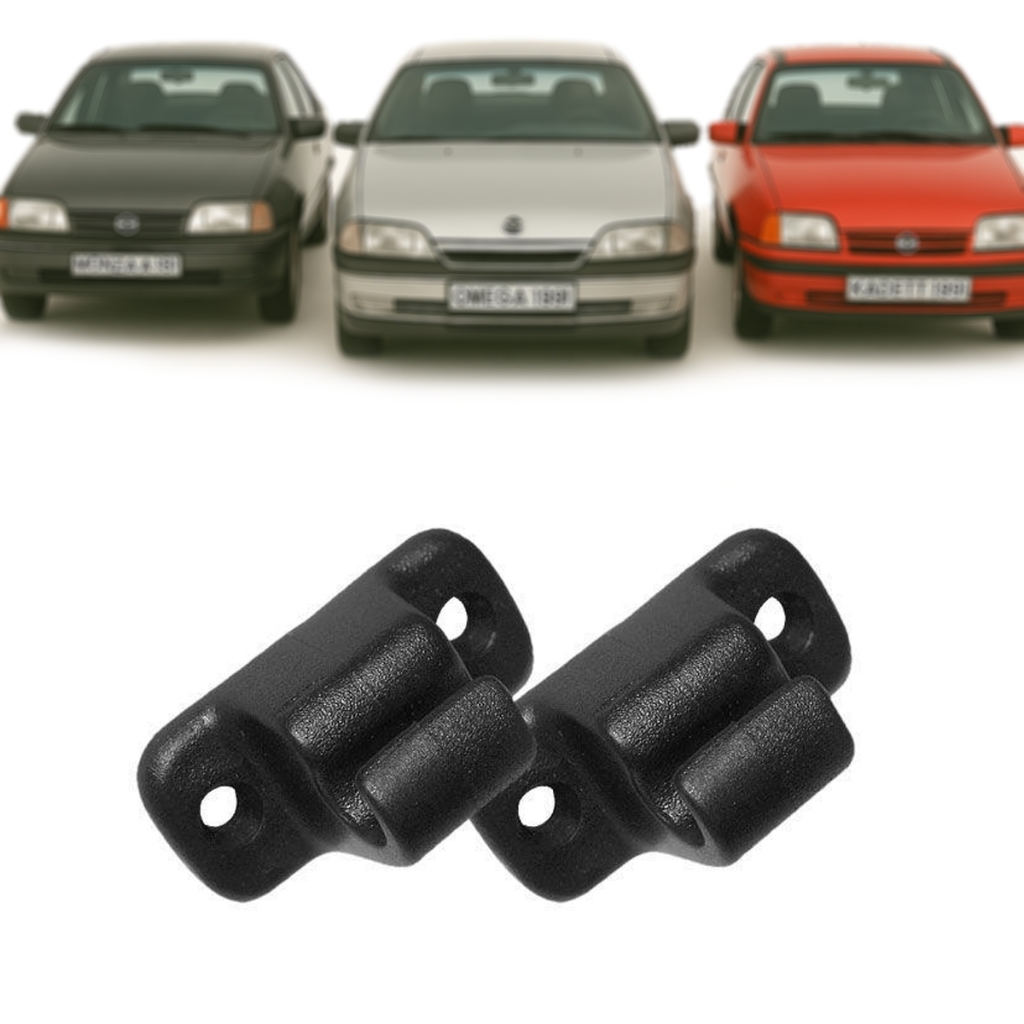 Par de Presilha Suporte do Quebra-Sol - Monza, Omega, Kadett 1991 a 1997 - Preta/Gelo em Oferta na Shopee