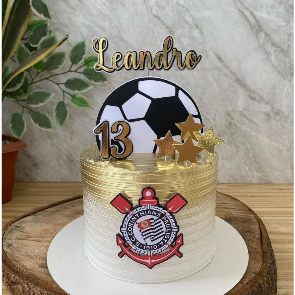 TOPO DE BOLO CORINTHIANS/TIMÃO em Oferta na Shopee