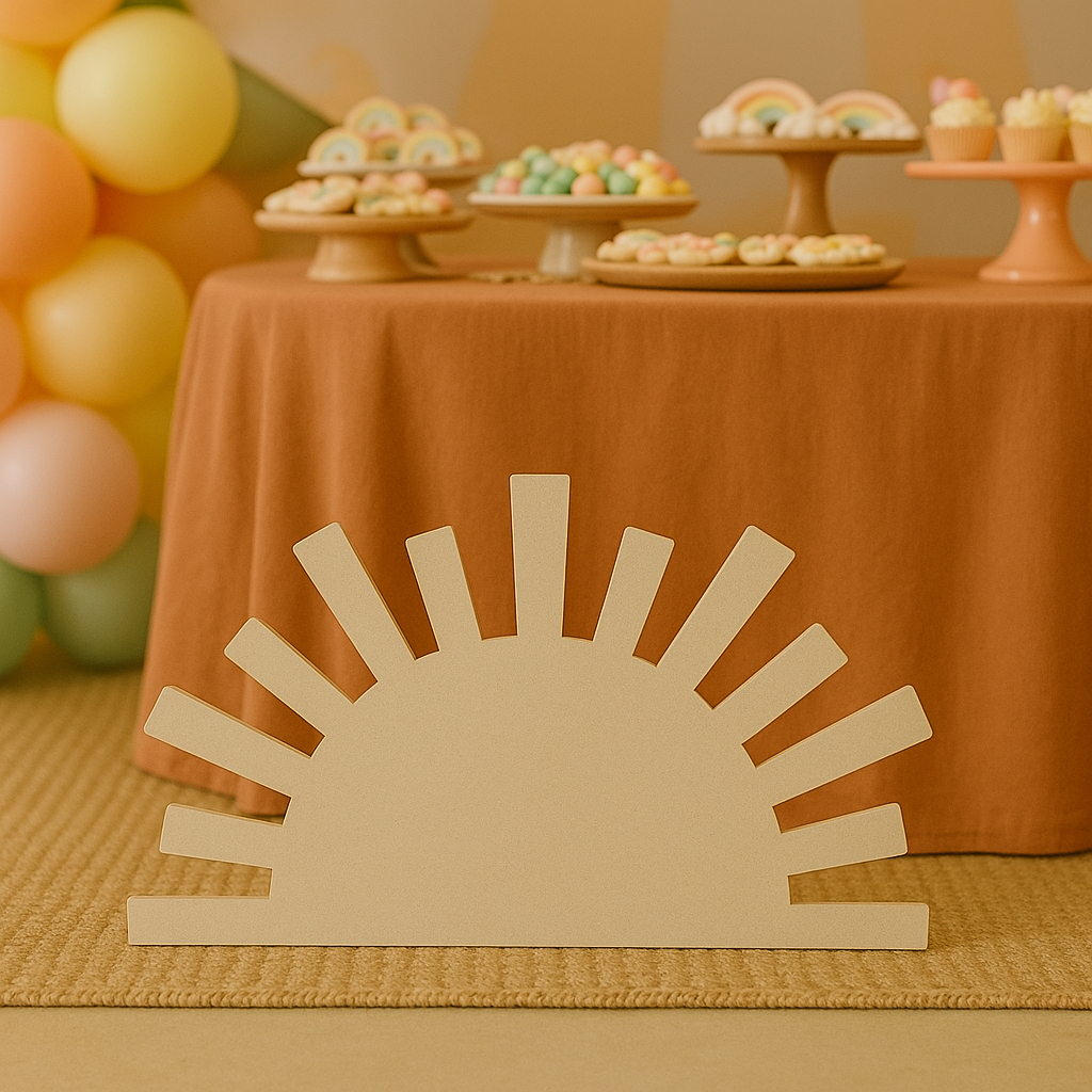 Peça Sol De Chão Display Em MDF Decoração Festas Aniversário em Oferta na Shopee