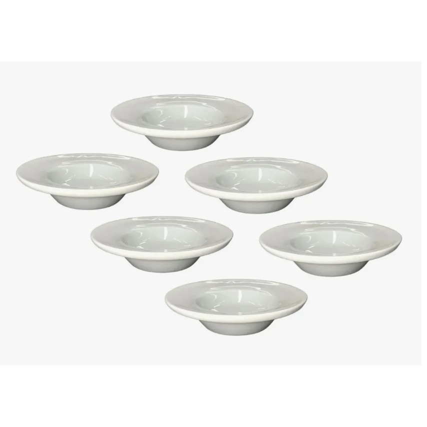 Kit De 20 Mini Pratos Para Risoto Entradas Sobremesas e Porção Pires Chapéu De Porcelana em Oferta na Shopee